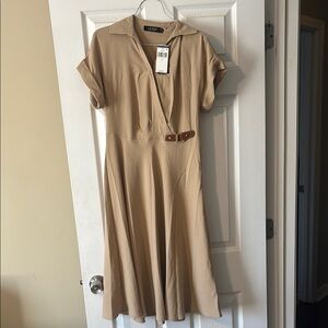 Ralph Lauren Tan Wrap Dress